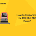 How to Prepare for the RRB SSE 2021 Exam