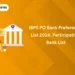 IBPS PO Bank Preference List