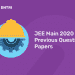 JEE Main 2020 Previous Question papers