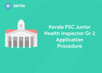 Kerala PSC Junior Health Inspector Gr 2 Application Procedure