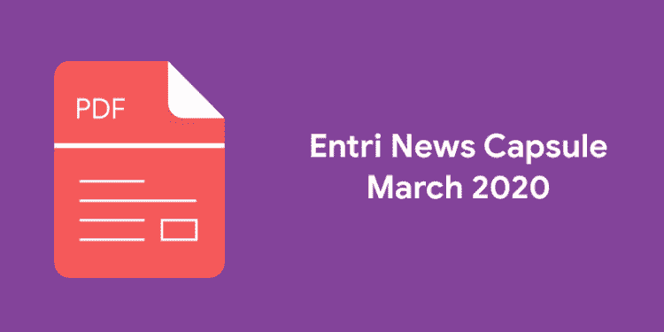 Monthly Current Affairs March 2020