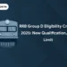 RRB Group D Eligibility Criteria 2025