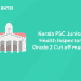 kerala PSC Junior Health Inspector Grade 2 Cut off
