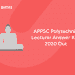APPSC Polytechnic Lecturer Answer Key 2020 Out