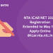 NTA ICAR NET 2020 Registration Extended to May 15