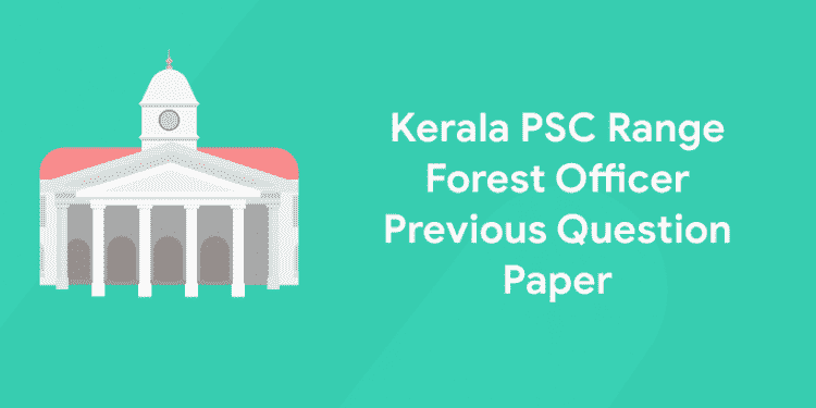 Range Forest Officer Previous Question Paper