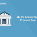 SBI PO Answer Key: Previous Year