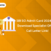 SBI SO Admit Card 2024