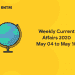 Weekly current affairs may 04 to may 10