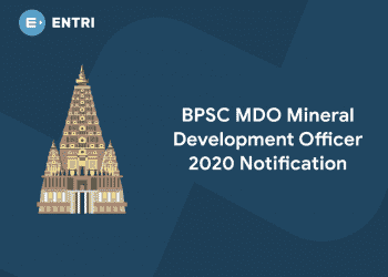 BPSC MDO Mineral Development Officer 2020 Notification
