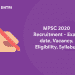 MPSC 2020 Recruitment - Exam date, Vacancy, Eligibility, Syllabus