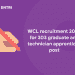 WCL recruitment 2020
