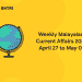 weekly malayalam current affairs april 27 to may 03