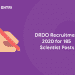 DRDO Recruitment 2020 for 185 Scientist Posts
