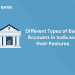 Different Types of Bank Accounts in India and their Features