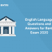 English Language Questions and Answers for Bank Exam 2020