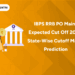 IBPS RRB PO Mains Expected Cut Off 2025 State-Wise Cutoff Marks Prediction