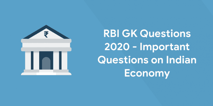 RBI GK Questions on Indian Economy