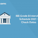 RBI Grade B Interview Schedule 2021