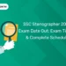 SSC Stenographer 2024 Exam Date