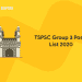 TSPSC Group 3 Posts List