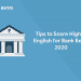 Tips to Score High in English for Bank Exam 2020