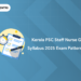 Kerala PSC Staff Nurse Grade 2 Syllabus 2025 Exam Pattern PDF, Link