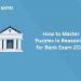 How to Master Puzzles in Reasoning for Bank Exam 2020
