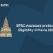 BPSC Assistant professor Eligibility Criteria 2020