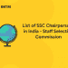 List of SSC Chairpersons in India - Staff Selection Commission