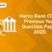 Harco Bank Clerk Previous Year Question Paper 2025