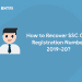 How to Recover SSC CGL Registration Number 2019-20