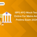 IBPS AFO Mock Test