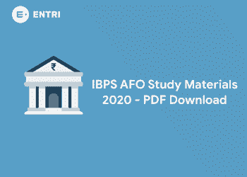 Study Materials IBPS SO AFO