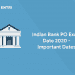 Indian Bank PO Exam Date 2020 - Important Dates