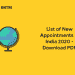List of New Appointments in India 2020 - Download PDF