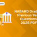 NABARD Grade B Previous Year Questions 2025 PDF