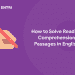 Solve Reading Comprehension Passages in English