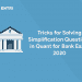 Quantitative aptitude simplification blog