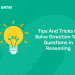 tips and tricks to solve direction questions in Reasoning