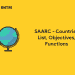 SAARC - Countries List, Objectives, Functions