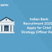 Indian Bank Recruitment 2020 - Apply for Chief Strategy Officer Posts