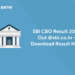 SBI CBO Result 2023 Out