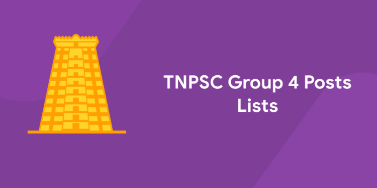 TNPSC Group 4 Post List 2022 - All Post List Details