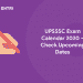 UPSSSC Exam Calendar 2020 – Check Upcoming Dates