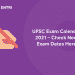 upsc calendar 2021