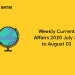 weekly current affairs 2020 july 27 to august 02