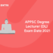 APPSC Degree Lecturer (DL) Exam Date 2021