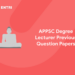 APPSC Degree Lecturer Previous Question Papers