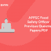 APPSC Food Safety Officer Previous Question Papers PDF